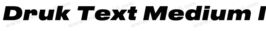 Druk Text Medium Italic字体转换